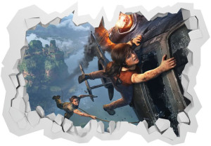 Uncharted naklejka 3D, 130x90