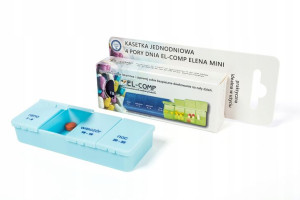 Pudełko kasetka na tabletki leki ORGANIZER pory