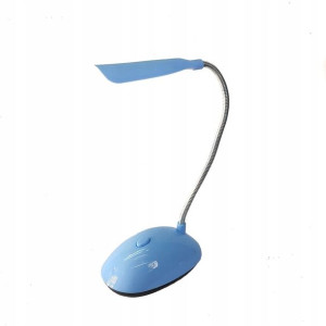 Lampka 4 LED biurkowa elastyczna na baterie MOCNA