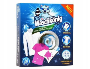 Chusteczki do pralki wyłapujące kolor NIEMIECKIE