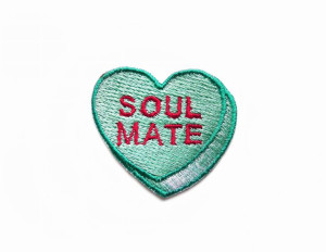 Haftowana Naszywka SOUL MATE Candy Heart