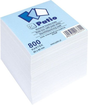 Wkład uzupełniający białe karteczki biurowe 800 szt. 8x8 cm PATIO 10658PTR