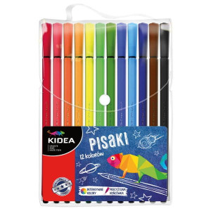 Pisaki w etui 12 kolorów Kidea