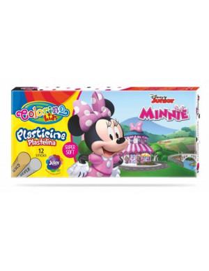 Plastelina 12 kolorów Colorino Kids Minnie