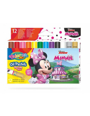 Pastele olejne 12 kolorów Minnie Colorino Kids