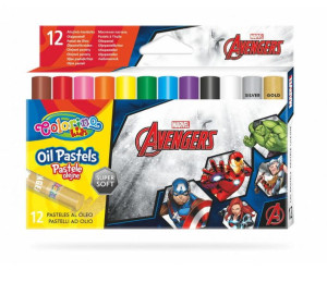 Pastele olejne 12 kolorów Avengers Colorino Kids