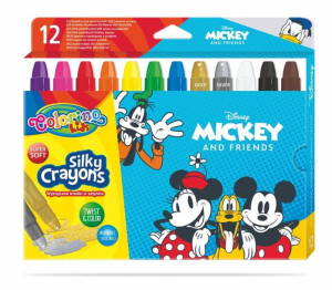 Kredki świecowe wykręcane w sztyfcie Myszka Mickey
