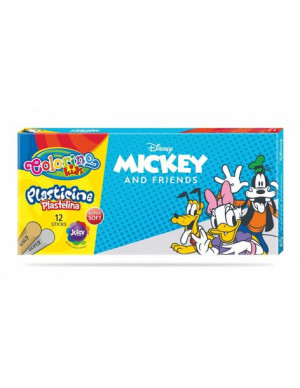 Plastelina 12 kolorów Colorino Kids Myszka Mickey
