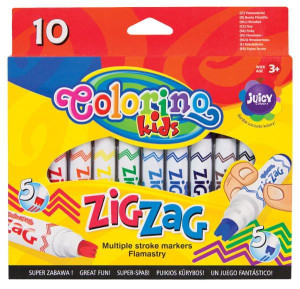 Flamastry Zig Zag 10 kolorów - Colorino Kids