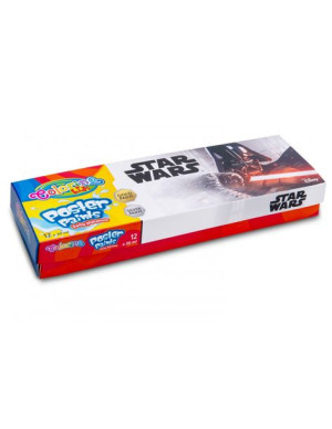 Farby plakatowe 12 kolorów 20ml STAR WARS