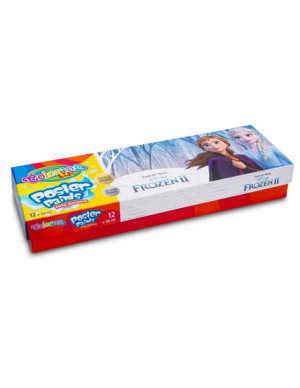 Farby plakatowe 12 kolorów 20ml Kraina Lodu