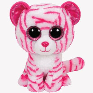 TY BEANIE BOOS ASIA - różowo-biały tygrys 24cm