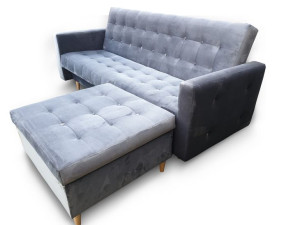 Kanapa Alva rozkładana wersalka glamour łóżko sofa