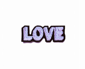Haftowana Naszywka na bluze LOVE