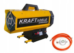 KRAFT Nagrzewnica GAZOWA 45kW 650m2/h REDUKTOR+WĄŻ