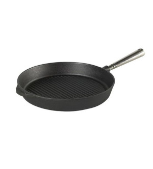 Skeppshult Patelnia grillowa okragła 28 cm, stalowa rączka