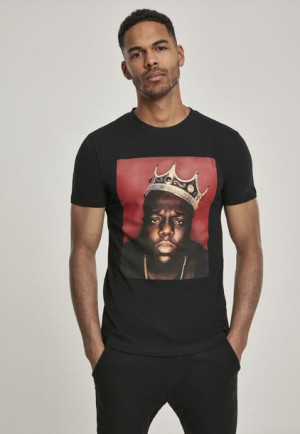 T-shirt Notorious Big Crown Black