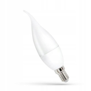 Żarówka Led Światło Ciepłe E14 230v 8w Świeczka