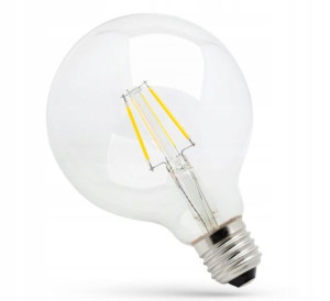 Żarówka Led Światło Ciepłe E-27 230v 4w Kula Duża