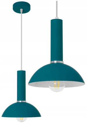 Lampa Wisząca Sufitowa Blue 20 Cm E27 Niebieska