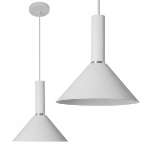 Lampa Sufitowa Wisząca Żyrandol Biały Osti