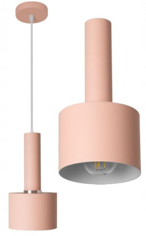 Lampa Wisząca Sufitowa Pojedyncza Osti B Różowa