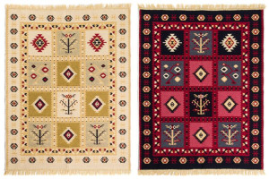 Dywan dwustronny KILIM GOLD boho 80x150cm
