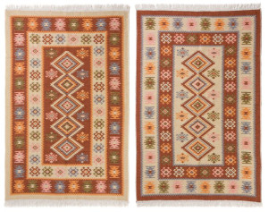 Dywan KILIM romby terra 60x120cm