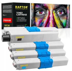 4x Toner Do Drukarki Oki Mc561dn C510dn C530dn
