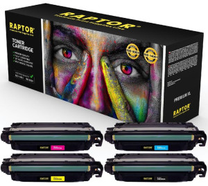 4x Toner Do Hp Laserjet Cp3525 Cp3525dn Cp3525n