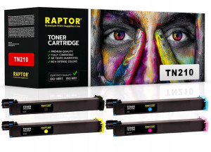 4x Toner Do Konica Minolta Bizhub C240 C250 Tn210