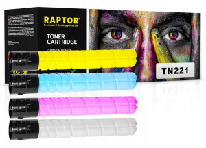 4x Toner Do Konica Minolta Bizhub C227 C287 Tn-221