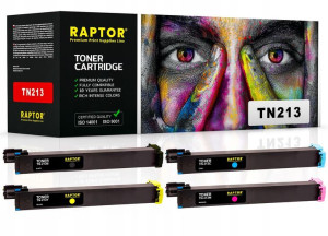 4x Toner Do Konica Minolta Bizhub C203 C253 Tn213