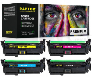 4x Toner Do Hp M570 M575 M551 Ce400x Zestaw Cmyk