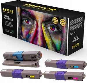 4x Toner Do Oki C332 C332dn C332dnw Komplet
