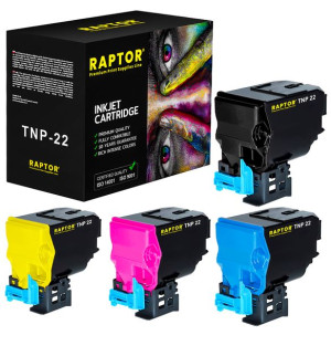 4x Toner Do Konica Minolta Tnp22 Bizhub C35 C35p