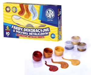 Farby Metalowe Astra 6 Kolorów 10Ml