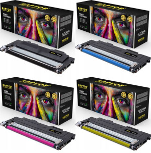 4x Toner Do Samsung Clt-k406s Clp-365w Clx-3300