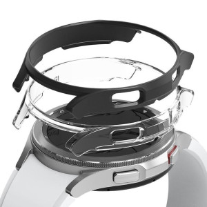 Ringke SLIM 2-PACK SAMSUNG WATCH 4 CLASSIC 46 MM bezbarwny & czarny