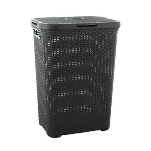 Kosz na bieliznę Curver Natural Style 40L ciemnySz
