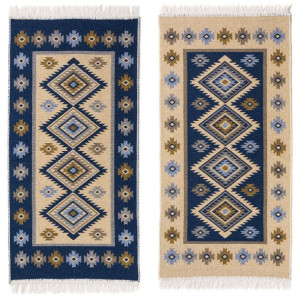 Dywan KILIM romby niebieski 60x120cm