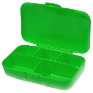 Pudełko na suplementy Pilbox - zielony - Buchsteiner