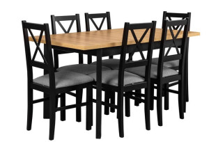 Zestaw Stół z krzesłami LOFT do kuchni jadalni L003