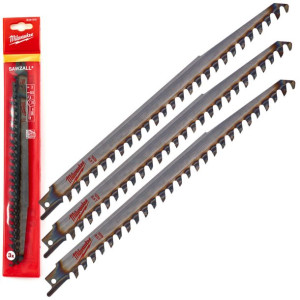 3x Brzeszczot do drewna 240mm HCS Milwaukee