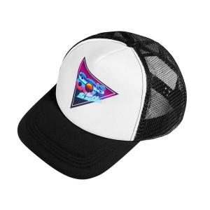 Czapka Z Daszkiem Disco Lata 80 Biało Czarna