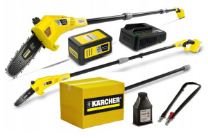 PIŁA ŁAŃCUCHOWA WYSIĘGNIKU GAŁĘZI KARCHER ZESTAW z akumulatorem