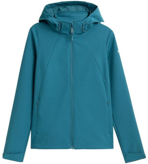 Kurtka damska 4F softshell turkusowa H4Z21 SFD002 35S