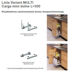 Cargo MINI REJS 15cm dwupoziomowe BIAŁY L-300