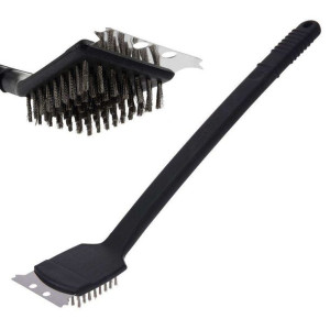 Szczotka do czyszczenia grilla rusztu 2w1 skrobak 45 cm