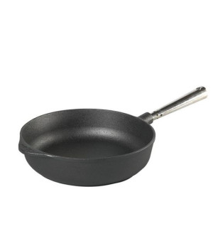 Skeppshult Patelnia do smażenia głęboka 25 cm, stalowa rączka